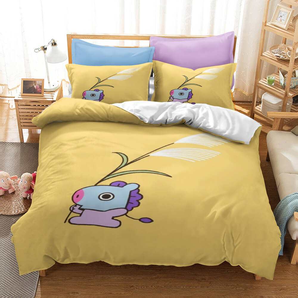 Classic Cartoon image Bedding Set Quilt Covers Without Filler (Online Order Only)