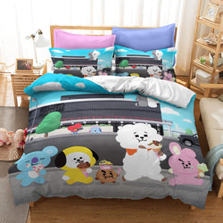 Classic Cartoon image Bedding Set Quilt Covers Without Filler (Online Order Only)