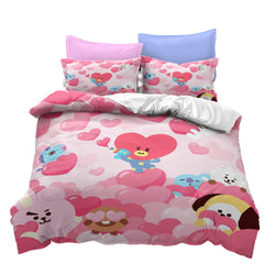 Classic Cartoon image Bedding Set Quilt Covers Without Filler (Online Order Only)