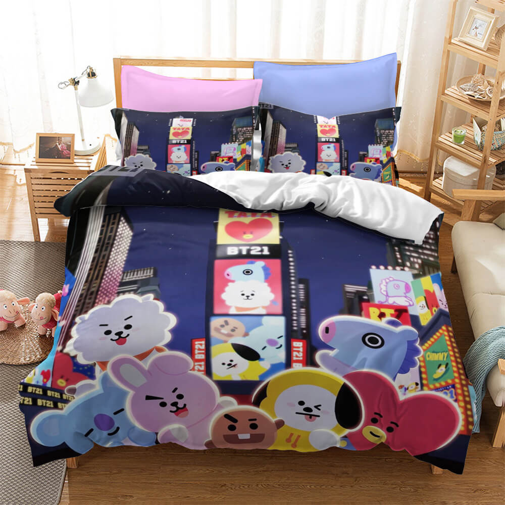 Classic Cartoon image Bedding Set Quilt Covers Without Filler (Online Order Only)