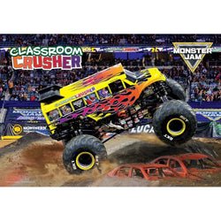 Classroom Crusher Monster Jam Lunch Bag & 100 Piece Jigsaw Puzzle Eurographics