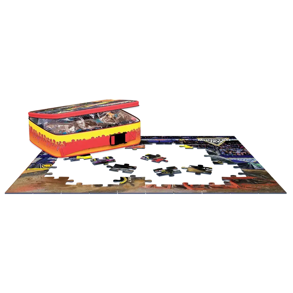 Classroom Crusher Monster Jam Lunch Bag & 100 Piece Jigsaw Puzzle Eurographics