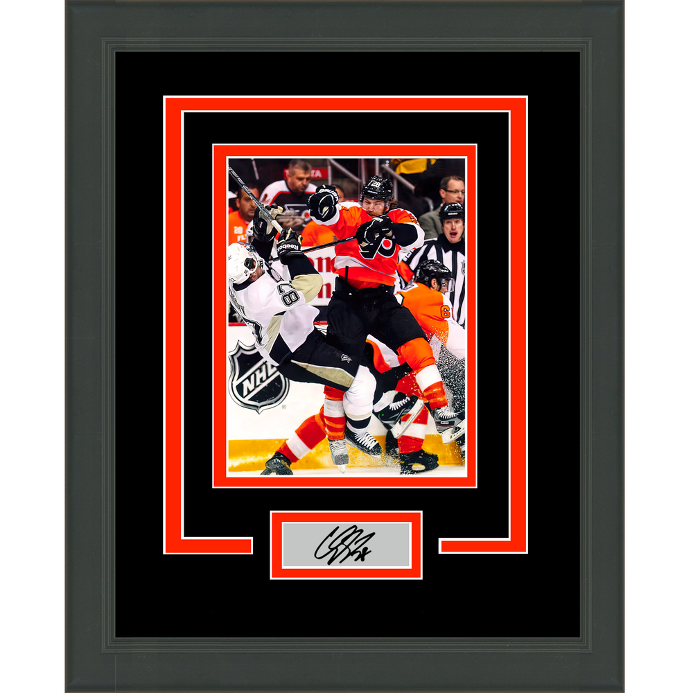 Framed Claude Giroux Facsimile Laser Engraved Signature Auto Philadelphia Flyers 11x14 Hockey Photo (ONLINE ORDER ONLY)