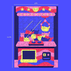 Claw Machine 99 Piece Mini Jigsaw Puzzle Puzzledly (ONLINE ORDER ONLY)