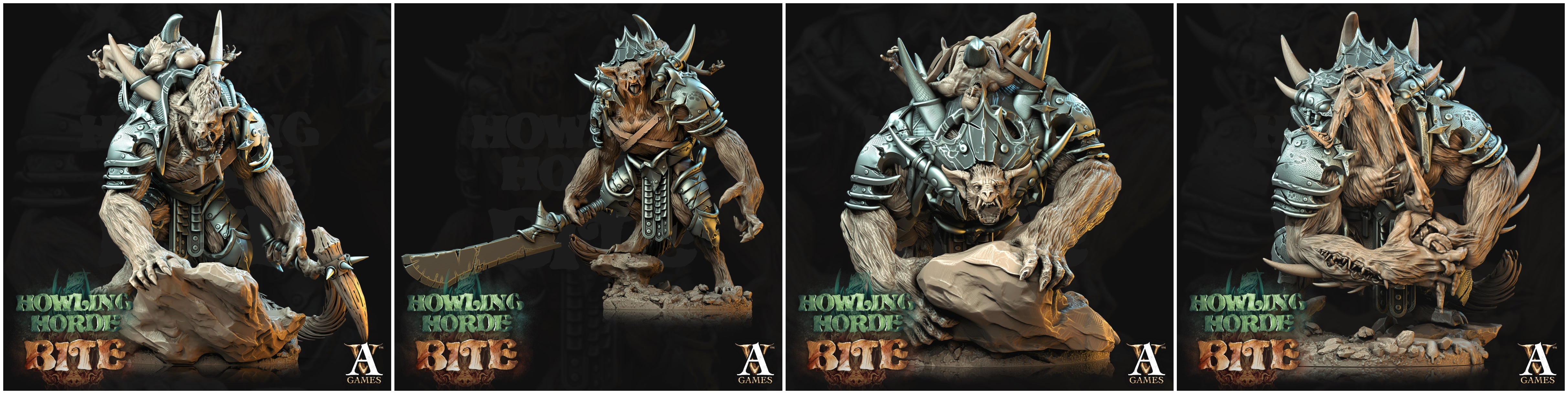 3D Printed Archvillain Games Claws of Akata Howling Horde 28 32mm D&D (Online Only)