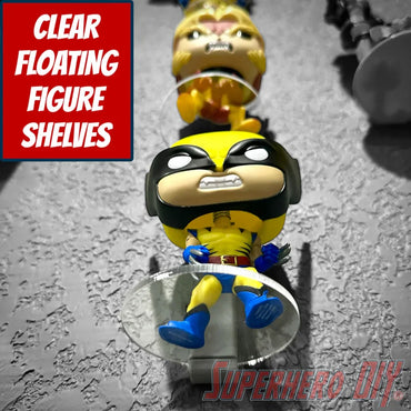 Clear Floating Shelf for Funko Pop & Action Figure Display | Wall-Mounted Acrylic Display for Collectibles (ONLINE ORDER ONLY)