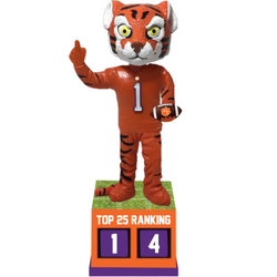Clemson Tigers Football Top 25 Ranking Tracker Bobblehead (ONLINE ORDER ONLY)