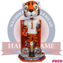 Clemson Tigers 2-Time National Champions Bobblehead (ONLINE ORDER ONLY)