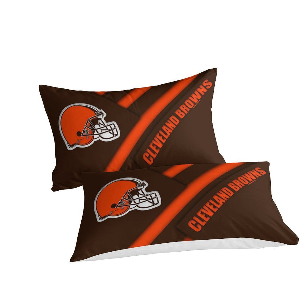 Cleveland Browns Bedding Set Duvet Cover Without Filler (Online Order Only)