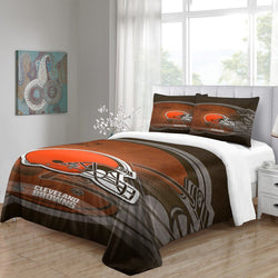 Cleveland Browns Bedding Set Duvet Cover Without Filler (Online Order Only)