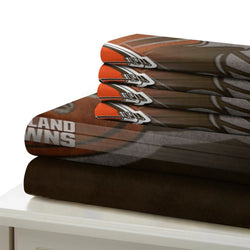 Cleveland Browns Bedding Set Duvet Cover Without Filler (Online Order Only)