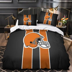 Cleveland Browns Bedding Set Duvet Cover Without Filler (Online Order Only)