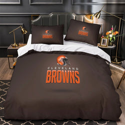 Cleveland Browns Bedding Set Duvet Cover Without Filler (Online Order Only)