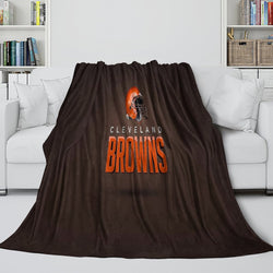 Cleveland Browns Blanket Flannel Fleece Throw Room Decoration (Online Order Only)