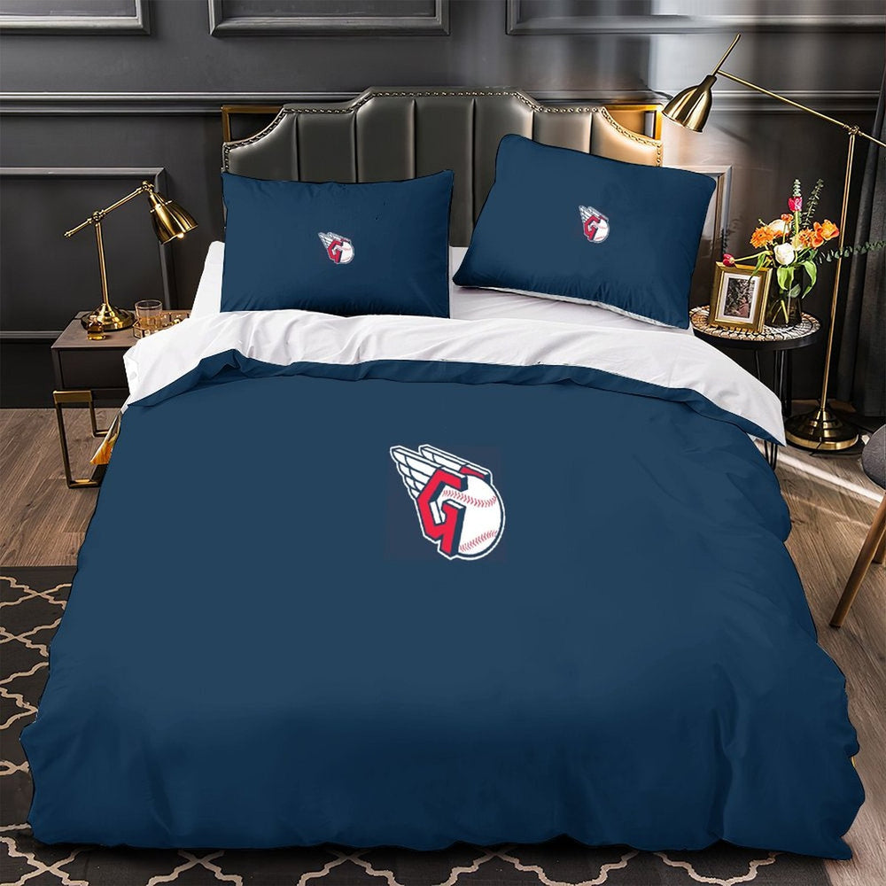 Cleveland Guardians Bedding Set Quilt Cover Without Filler (Online Order Only)