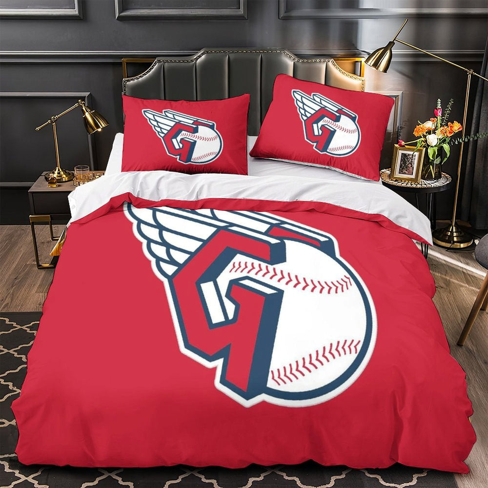 Cleveland Guardians Bedding Set Quilt Cover Without Filler (Online Order Only)