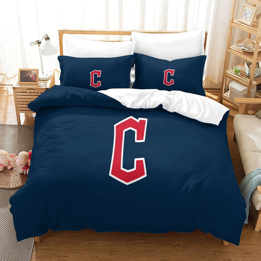Cleveland Guardians Bedding Set Quilt Cover Without Filler (Online Order Only)