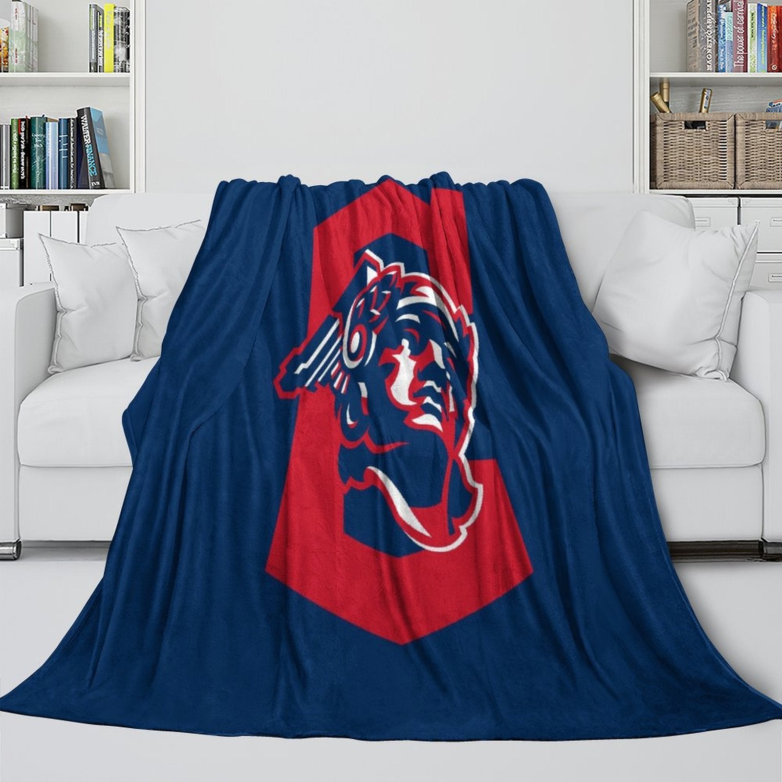 Cleveland Guardians Blanket Flannel Throw Room Decoration (Online Order Only)
