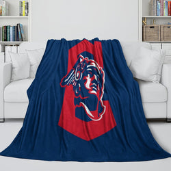 Cleveland Guardians Blanket Flannel Throw Room Decoration (Online Order Only)