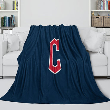 Cleveland Guardians Blanket Flannel Throw Room Decoration (Online Order Only)