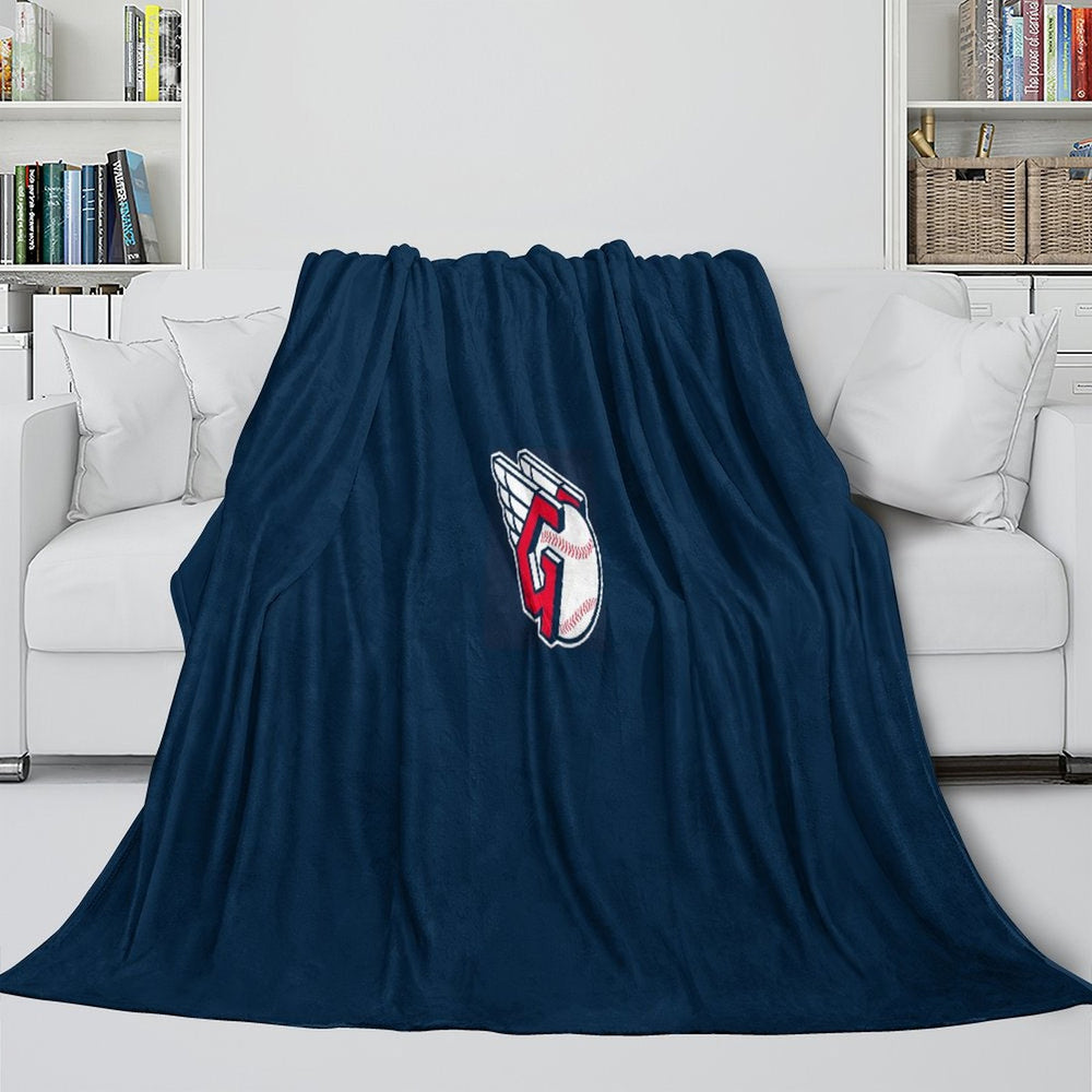 Cleveland Guardians Blanket Flannel Throw Room Decoration (Online Order Only)
