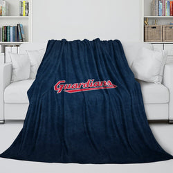 Cleveland Guardians Blanket Flannel Throw Room Decoration (Online Order Only)