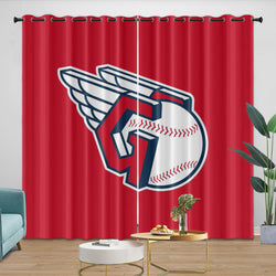 Cleveland Guardians Curtains Blackout Window Drapes Room Decoration (Online Order Only)
