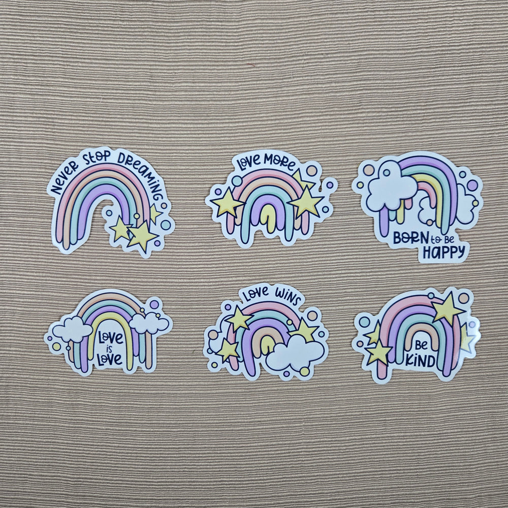 Rainbow Love Stickers (ONLINE ORDER ONLY)