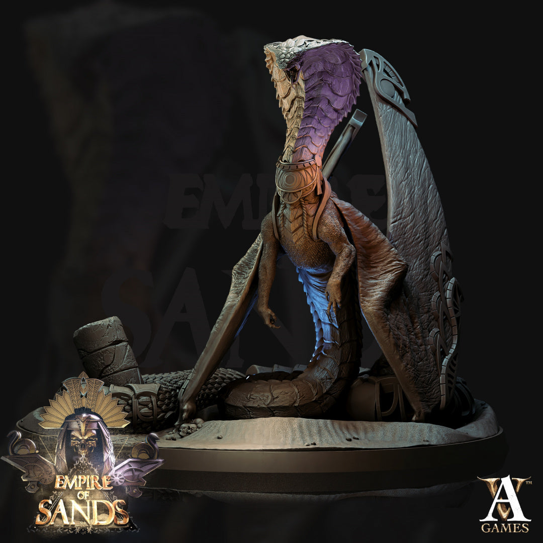3D Printed Archvillain Games Cobra Dragon The Empire of Sands 28 32mm D&D (Online Only)