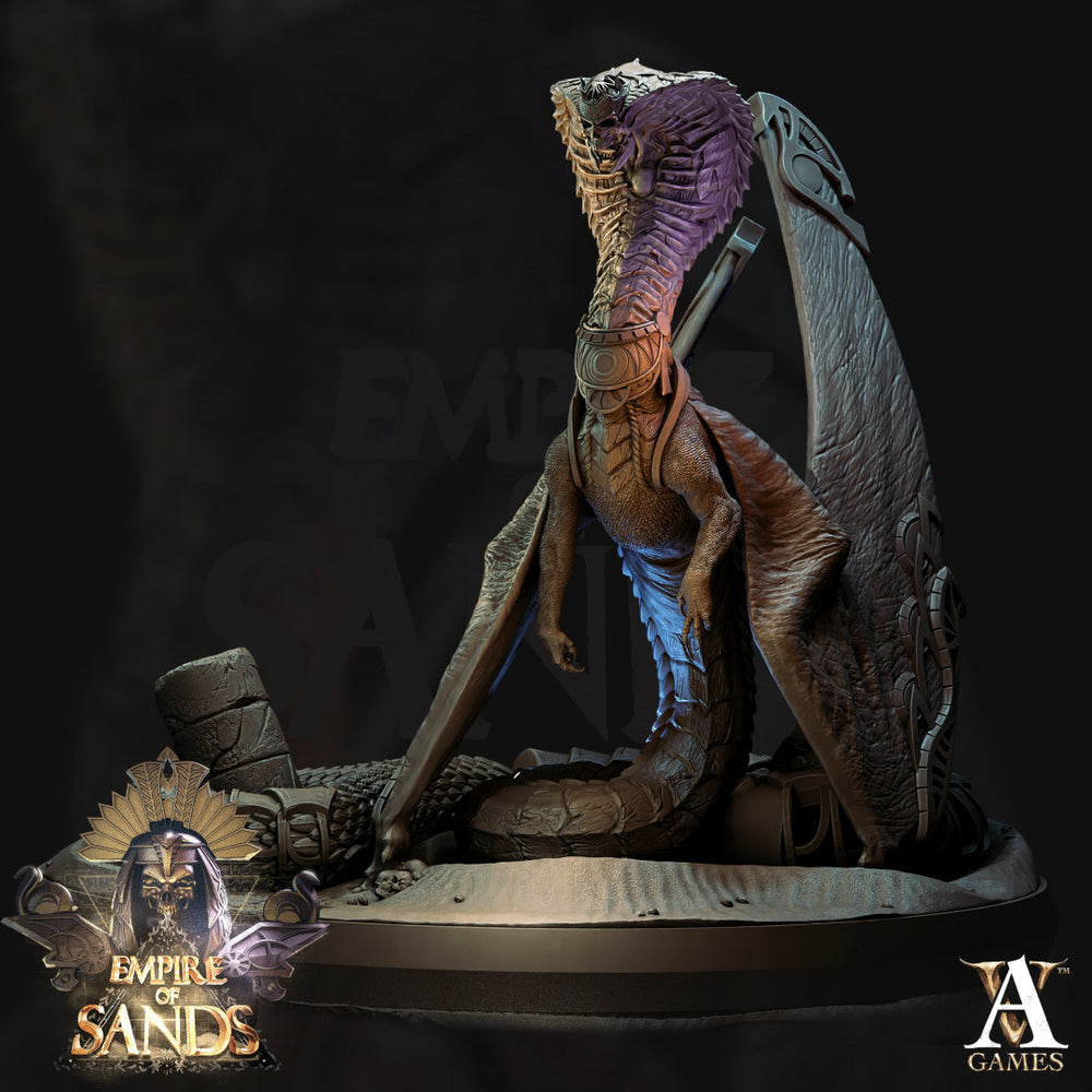 3D Printed Archvillain Games Cobra Dragon The Empire of Sands 28 32mm D&D (Online Only)