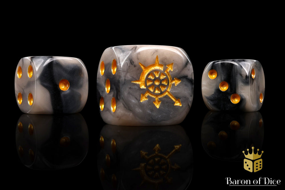 Cogs of Chaos Dice - Corrupted Steel (ONLINE ORDER ONLY)