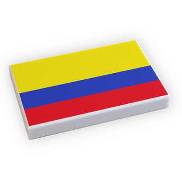 Colombia Flag (2x3 Tile) made using LEGO part (Online Order Only)