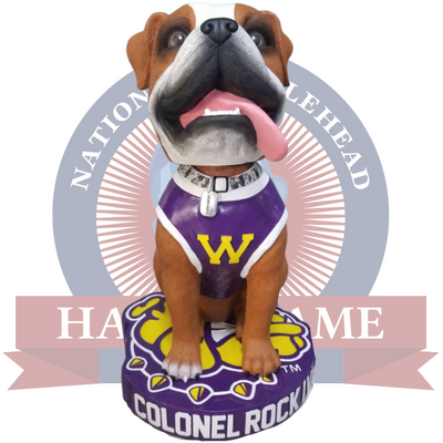 Colonel Rock IV Western Illinois Leathernecks Life Sized Bobblehead (ONLINE ORDER ONLY)