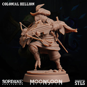 3D Printed Sordane Publishing Colonial Hellion Moonsoon 28 32mm D&D (Online Only)