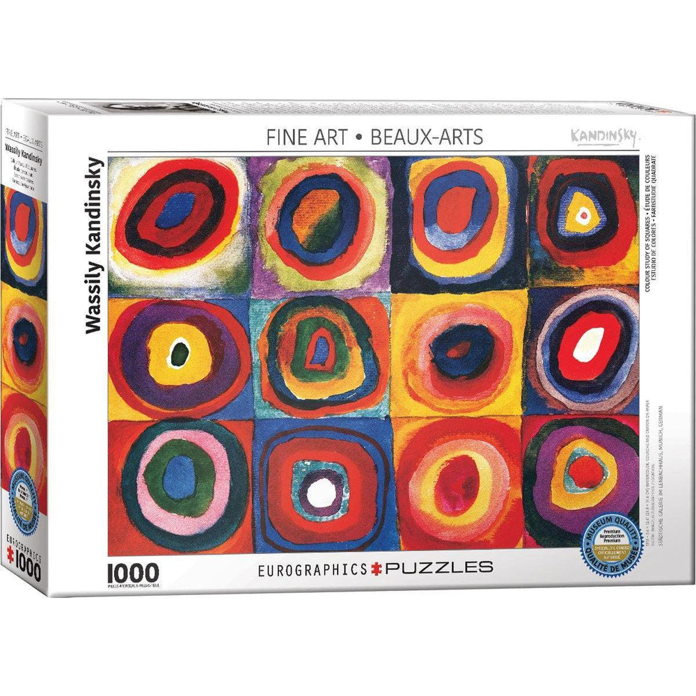 Color Study of Squares 1000 Piece Jigsaw Puzzle Eurographics (ONLINE ORDER ONLY)