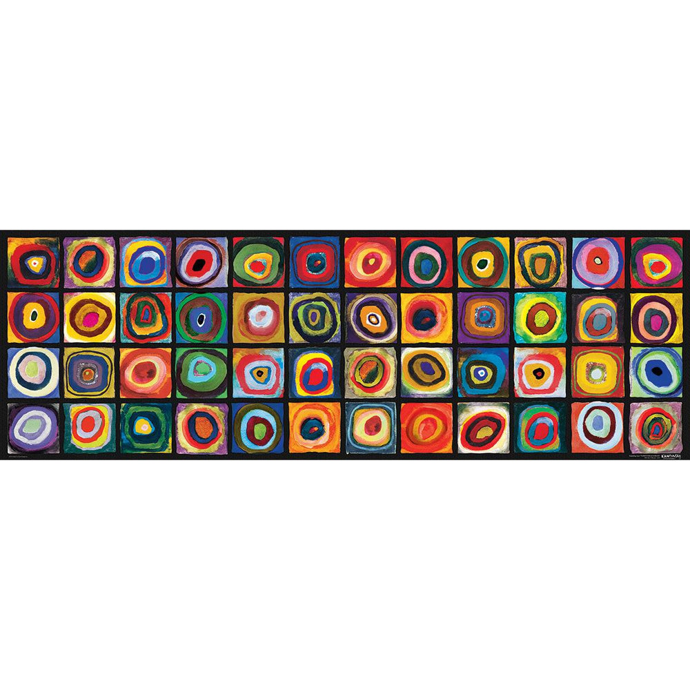 Color Study of Squares 1000 Piece Panoramic Jigsaw Puzzle Eurographics (ONLINE ORDER ONLY)
