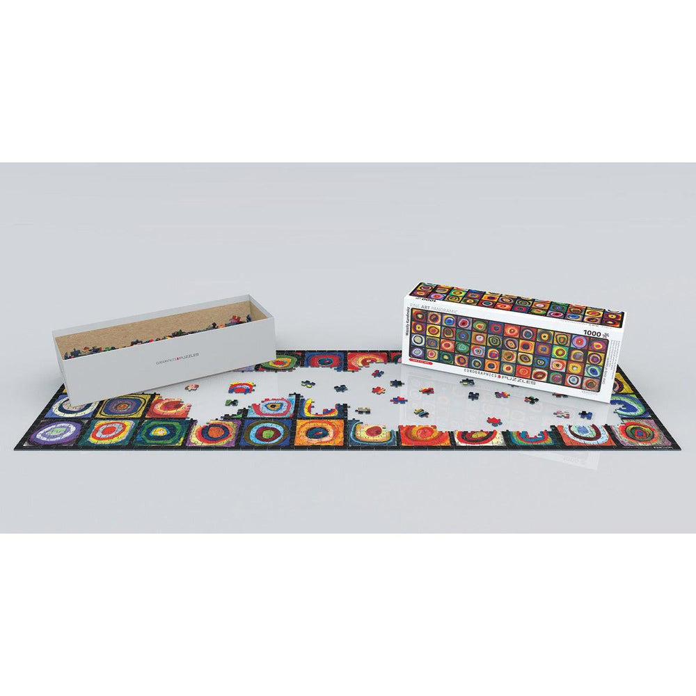 Color Study of Squares 1000 Piece Panoramic Jigsaw Puzzle Eurographics (ONLINE ORDER ONLY)