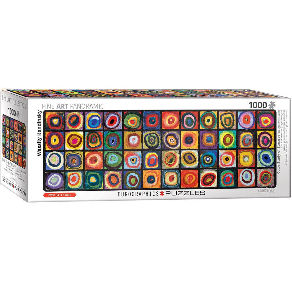 Color Study of Squares 1000 Piece Panoramic Jigsaw Puzzle Eurographics (ONLINE ORDER ONLY)