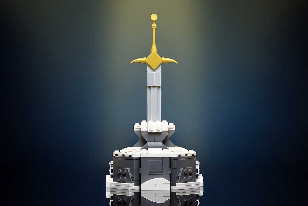 Custom Sword in the Stone MOC made using LEGO elements (Online Order Only)