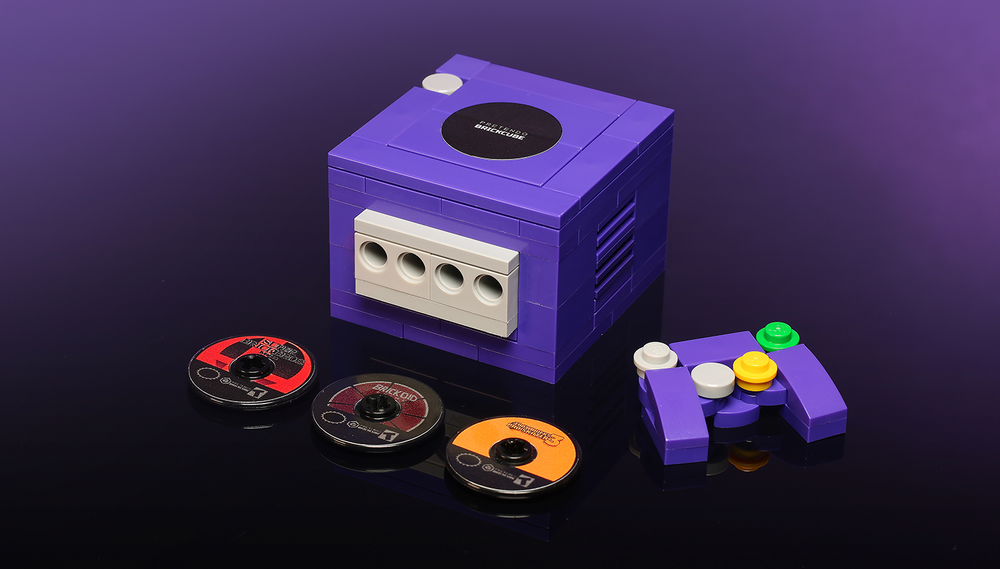 Custom Pretendo BrickCube 2001 Video Game Console made using LEGO parts (Online Order Only)