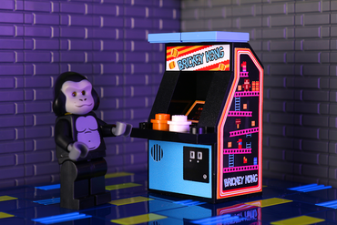 Brickey Kong - Custom Arcade Machine made using LEGO parts (Online Order Only)
