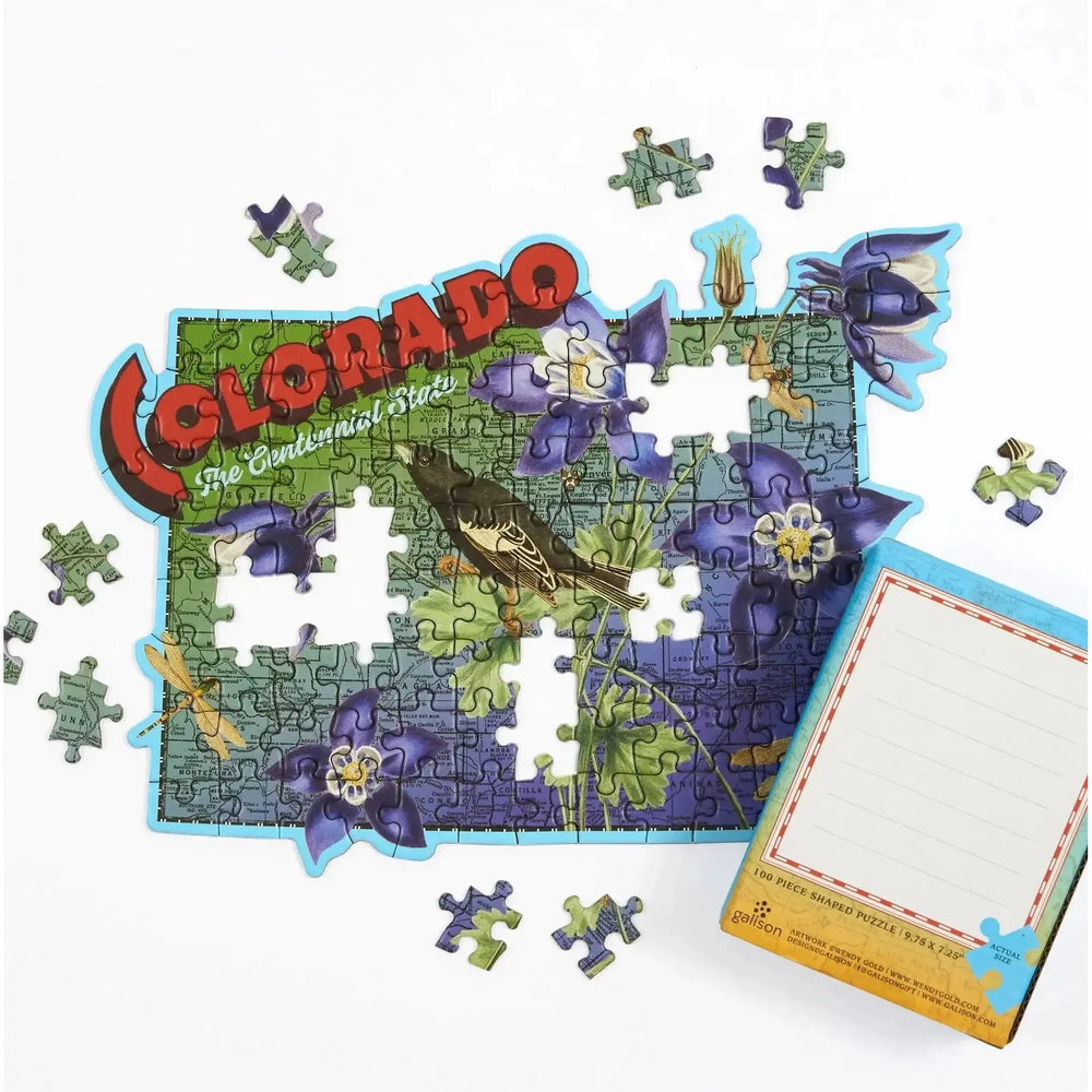 Colorado 100 Piece Mini Shaped Jigsaw Puzzle Galison (ONLINE ORDER ONLY)
