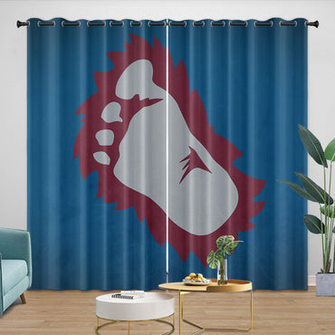 Colorado Avalanche Curtains Blackout Window Drapes Room Decoration (Online Order Only)