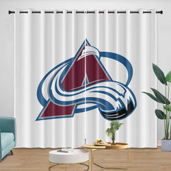 Colorado Avalanche Curtains Blackout Window Drapes Room Decoration (Online Order Only)