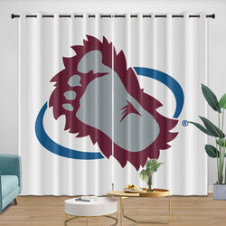 Colorado Avalanche Curtains Blackout Window Drapes Room Decoration (Online Order Only)