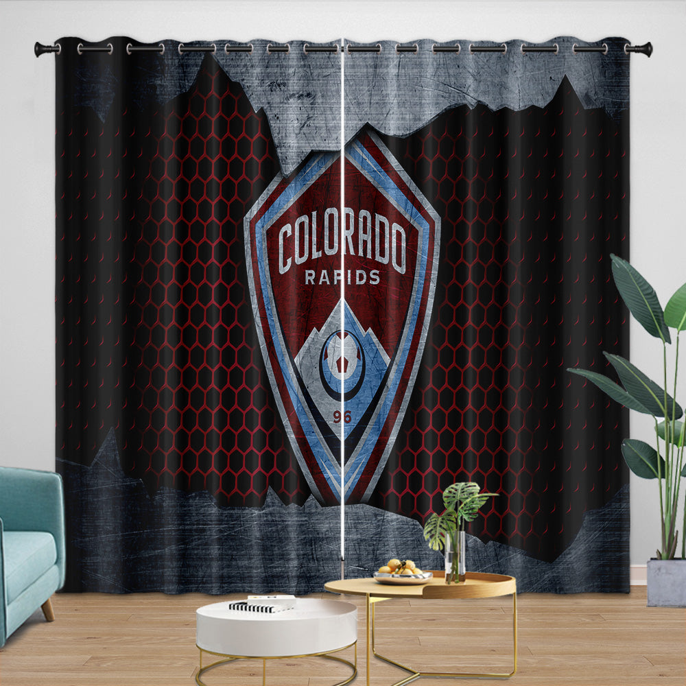 Colorado Rapids Curtains Blackout Window Drapes Room Decoration (Online Order Only)