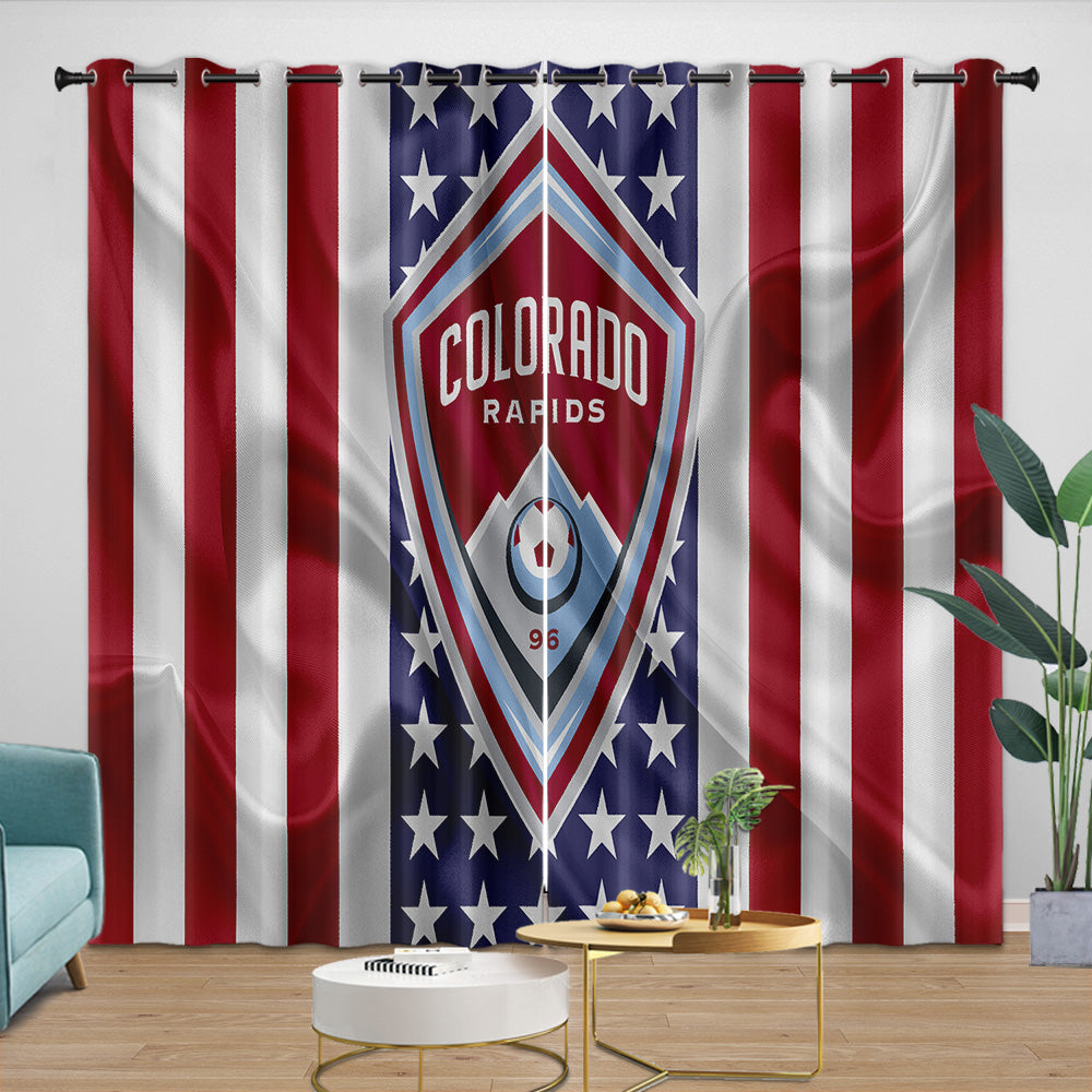 Colorado Rapids Curtains Blackout Window Drapes Room Decoration (Online Order Only)