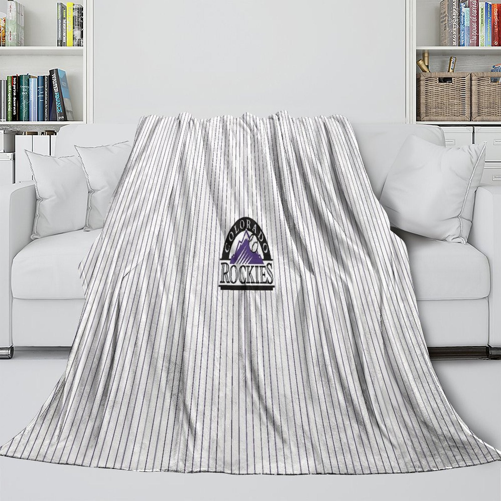 Colorado Rockies Blanket Flannel Throw Room Decoration (Online Order Only)