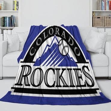 Colorado Rockies Blanket Flannel Throw Room Decoration (Online Order Only)