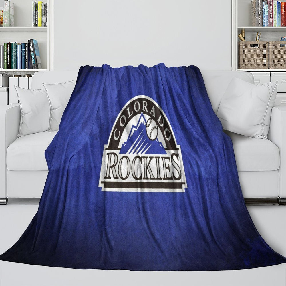 Colorado Rockies Blanket Flannel Throw Room Decoration (Online Order Only)
